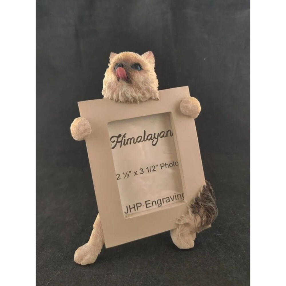 Vintage Ceramic Himalayan Cat Frame